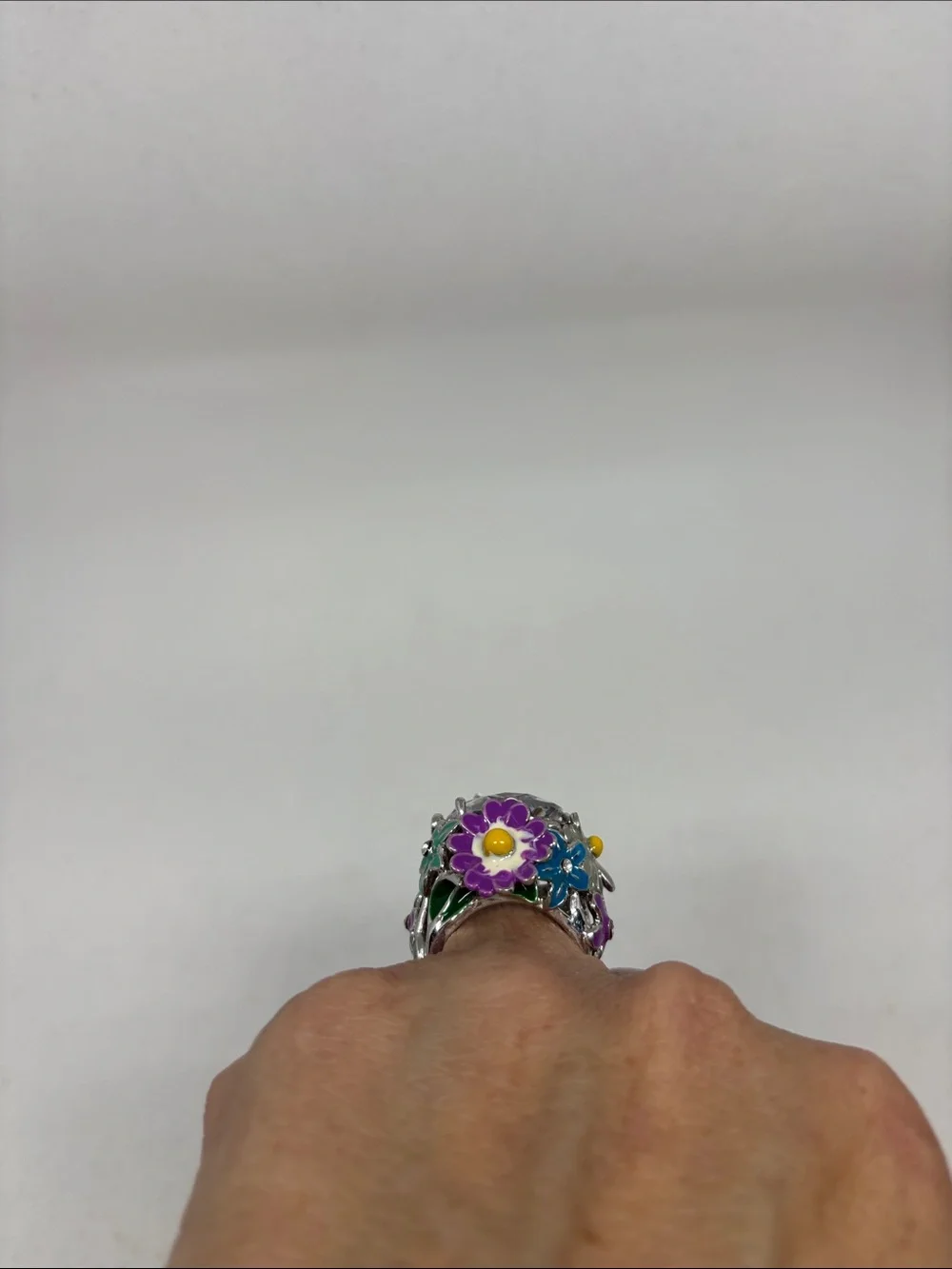 Fun Silver Plated Cocktail Ring